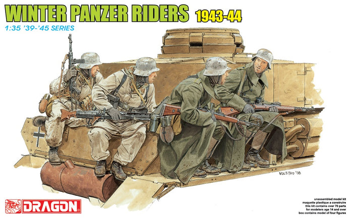1/35 WINTER PANZER TANK RIDERS 1943-44