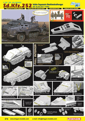 1/35 Sd.Kfz.252 leichte Gepanzer Munitionskraftwagen mit Sd.Ah.32/1 Trailer (Magic Track)