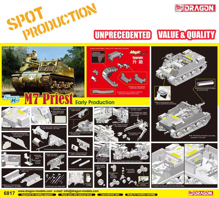 1/35 M7 Priest Early Production w/Magic Track