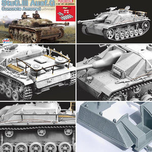 1/35 Concrete Armored StuG.III Ausf.G w/Zimmerit (Magic Track Included)
