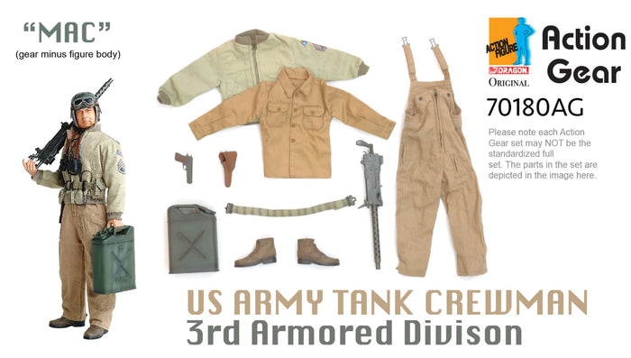 1/6 Dragon Original Action Gear for "MAC", US Army Tank Crewman 3rd Armored Division