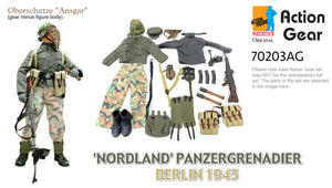 1/6 Dragon Original Action Gear for Oberschutze "Ansgar"'NORDLAND' PANZERGRENADIER BERLIN 1945