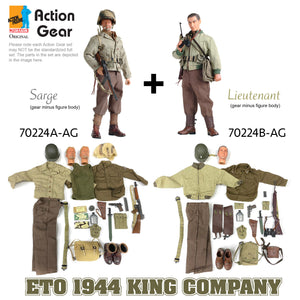 1/6 Dragon Original Action Gear for Lieutenant & Sarge, ETO 1944 KING COMPANY
