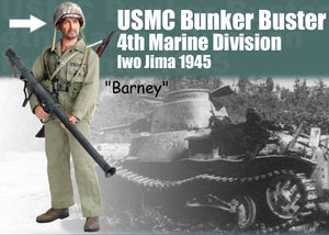 1/6 WWII "Barney", USMC Bunker Buster, 4th Marine Division, Iwo Jima 1945 (Bazookaman)