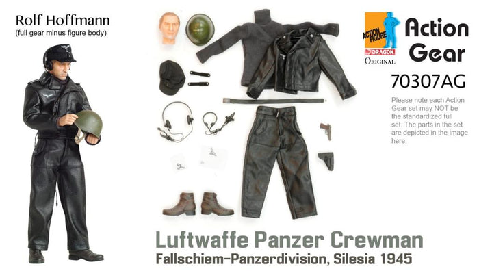 1/6 Dragon Original Action Gear for Rolf Hoffmann, Luftwaffe Panzer Crewman, Fallschirm-Panzerdivision, Silesia 1945