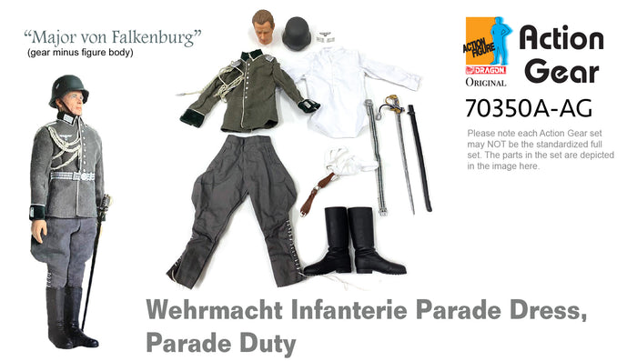 1/6 Dragon Original Action Gear for "Major von Falkenburg" Wehrmacht Infanterie Parade Dress, Parade Duty