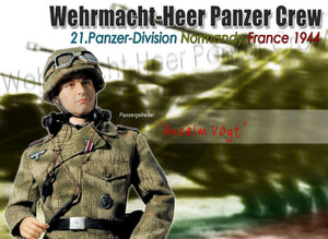 1/6 "Anselm Vogt", Wehrmacht Heer Panzer Crew, 21.Panzer-Division, Normandy 1944 (Panzergefreiter)
