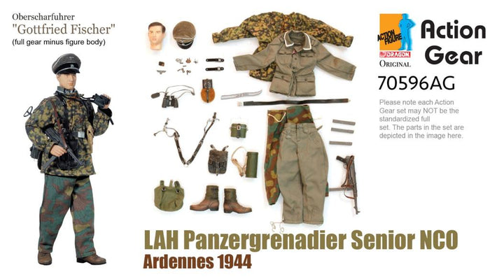 1/6 Dragon Original Action Gear for Oberscharfuhrer "Gottfried Fischer" LAH Panzergrenadier Senior NCO Ardennes 1944 (DX Special)