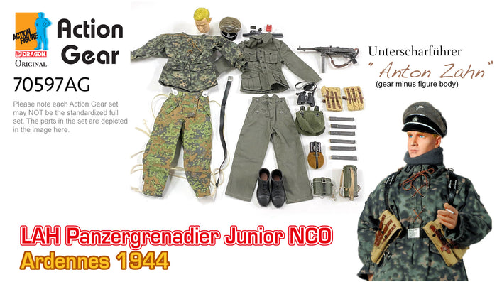 1/6 Dragon Original Action Gear for Unterscharfuhrer "Anton Zahn" LAH Panzergrenadier Junior NCO Ardennes 1944