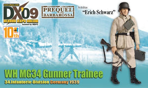 1/6 "Erich Schwarz", WH MG34 Gunner Trainee, 34.Infanterie-Division, Germany 1939 (Schutze)