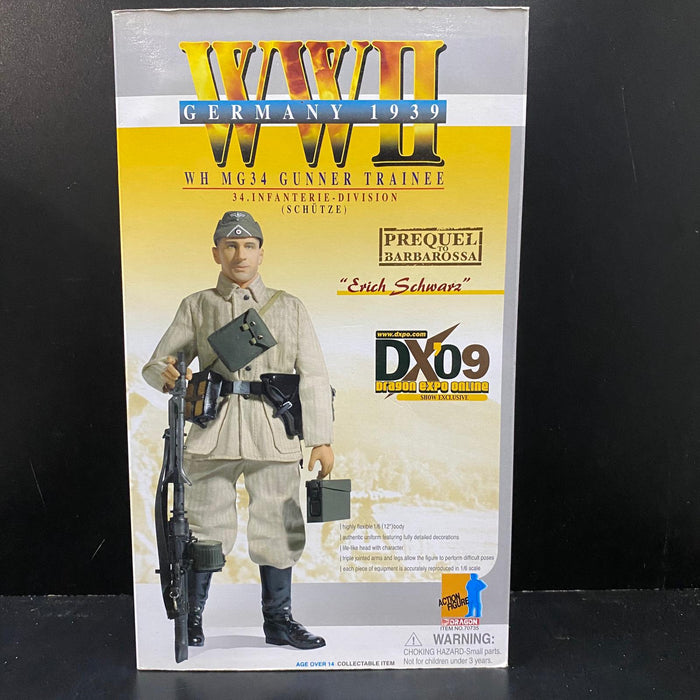 1/6 "Erich Schwarz", WH MG34 Gunner Trainee, 34.Infanterie-Division, Germany 1939 (Schutze)