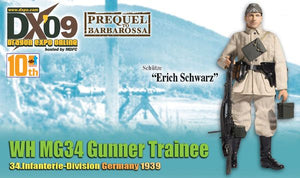 1/6 "Erich Schwarz", WH MG34 Gunner Trainee, 34.Infanterie-Division, Germany 1939 (Schutze)