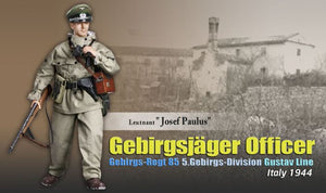 1/6 Leutnant "Josef Paulus", Gebirgsjäger Officer, Gebirgs-Regt 85, 5.Gebirgs-Division, Gustav Line, Italy 1944