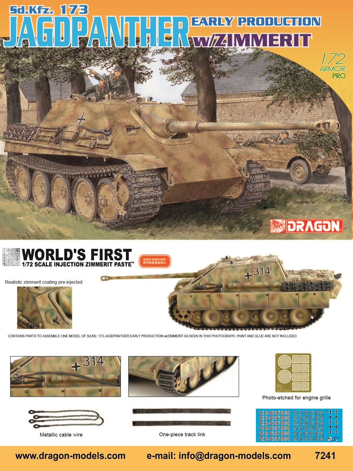 1/72 Sd.Kfz.173 Jagdpanther Early Production – Cyber Hobby