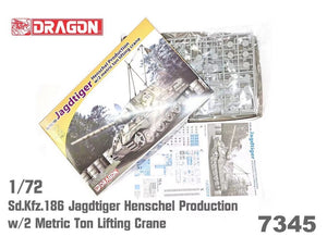 1/72 Sd.Kfz.186 Jagdtiger Henschel Production w/2 metric ton lifting crane