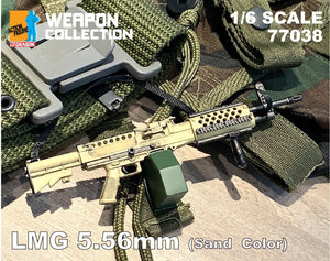 Dragon 1/6 Weapon Collection - LMG 5.56mm (Sand Color)