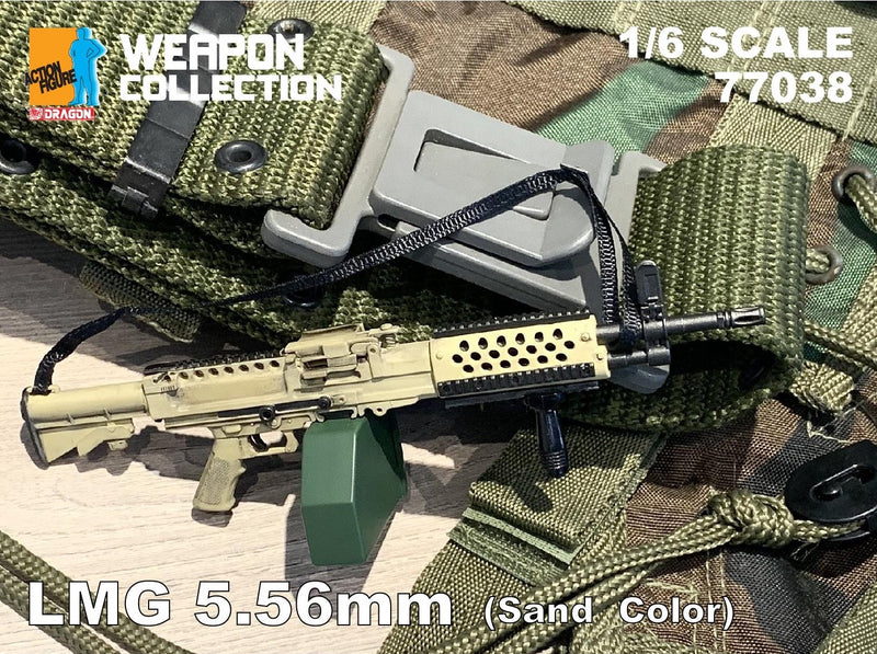 Dragon 1/6 Weapon Collection - LMG 5.56mm (Sand Color) – Cyber Hobby