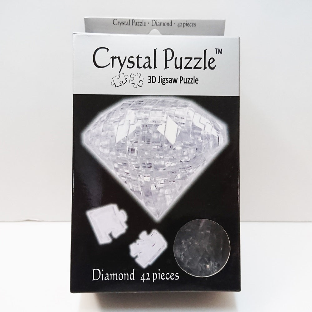 Crystal Puzzle 3D Jigsaw Puzzle - Diamond (White, 42 pieces