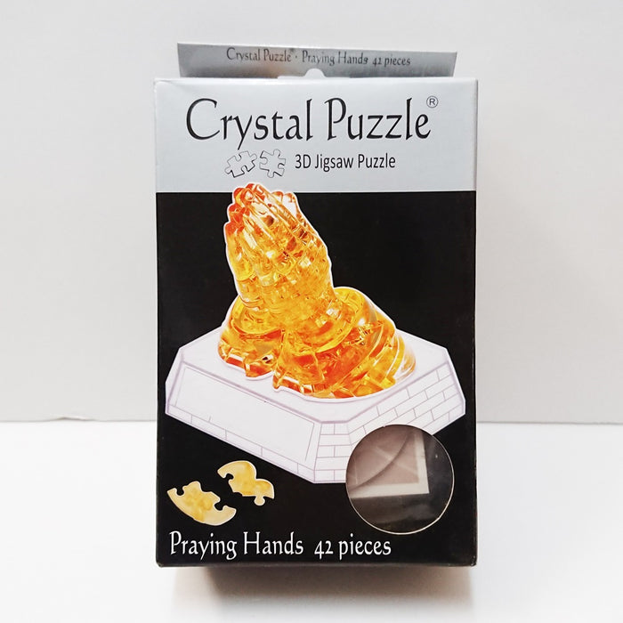 Crystal Puzzle 3D Jigsaw Puzzle - Praying Hands (42 pieces)