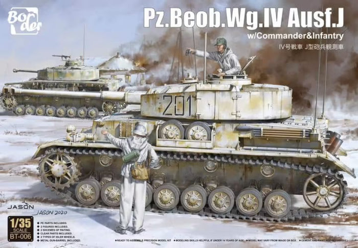 1/35 Pz.Beob.Wg. IV Ausf. J w/Commander & Infantry