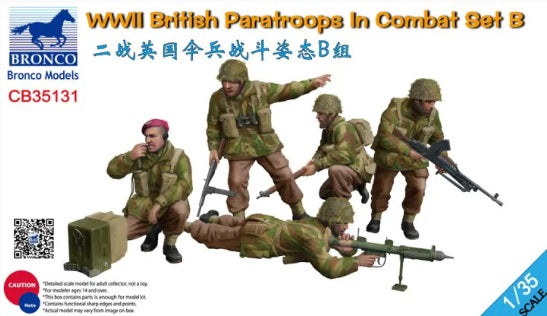1/35 WWII British Paratroops In Combat Set B