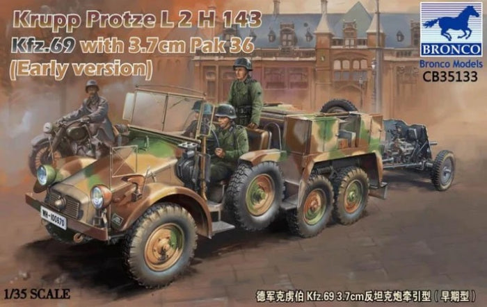 1/35 Krupp Protze L2 H 143 Kfz.69 with 3,7 cm Pak 36 (Early version)