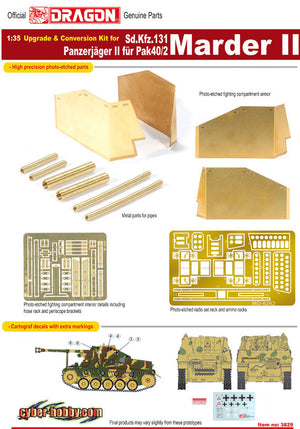 CYBER HOBBY EXCLUSIVE DR03829 - 1/35 UPGRADE & CONVERSION KIT FOR MARDER II