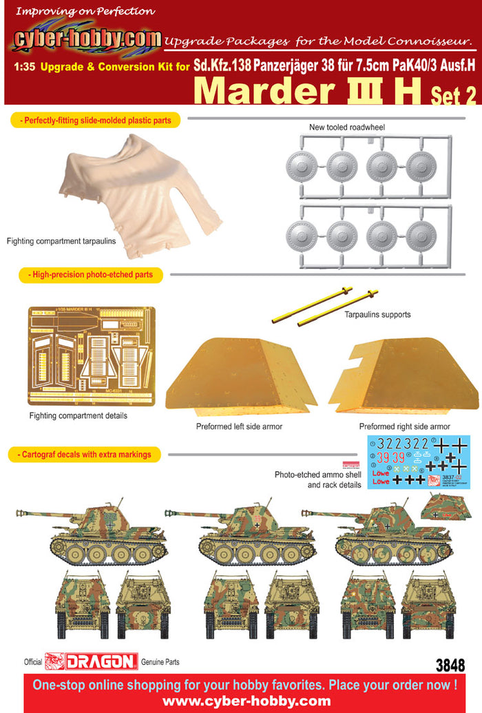 1/35 Upgrade and conversion kit for Marder III H (Set 2)