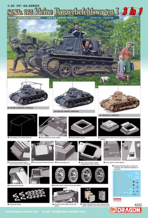 1/35 Sd.Kfz. 265 kleine Panzerbefehlswagen I (3 in 1)