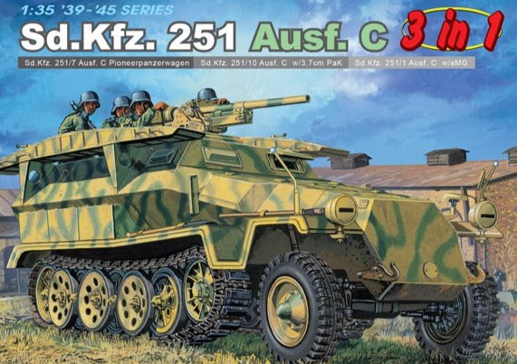 1/35 Sd.Kfz.251 Ausf.C (3 in 1)