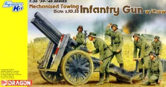 1/35 Mechanised Towing 15cm s.IG.33 Infantry Gun w/Crew