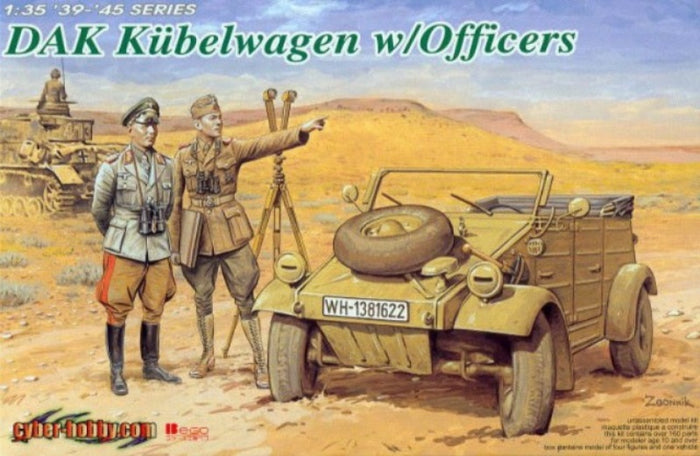 1/35 DAK Kübelwagen w/Officers