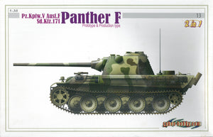 1/35 Pz.Kpfw.V Ausf.F Sd.Ktz.171 Panther F Prototype & Production type