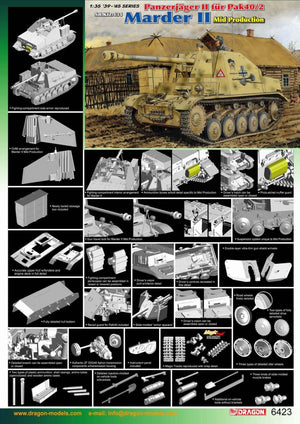 1/35 Sd.Kfz.131 Panzerjäger II Für Pak 40/2, "Marder II" Mid Production [Upgrade to Magic Tracks]
