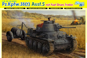 1/35 Pz.Kpfw.38(t) Ausf.S mit Fuel Drum Trailer