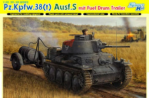 1/35 Pz.Kpfw.38(t) Ausf.S mit Fuel Drum Trailer