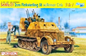 1/35 Sd.Kfz.7/1 2cm Flakvierling 38 w/Armor Cab (2 in 1)