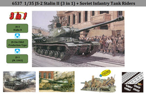 1/35 JS-2 Stalin II (3 in 1) + Soviet Infantry Tank Riders