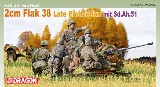 1/35 2cm Flak 38 Late Production mit Sd.Ah.51