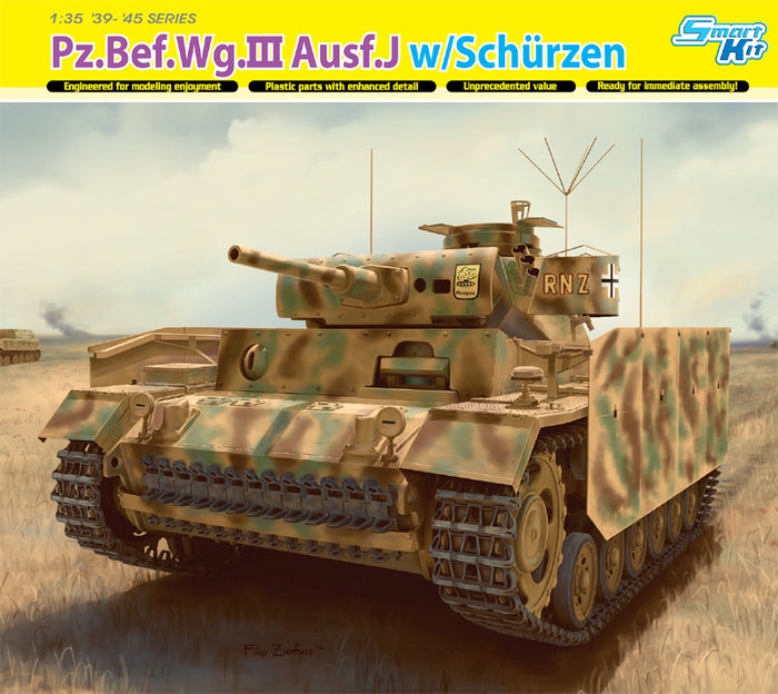 1/35 Pz.Bef.Wg.III Ausf.J w/Schürzen