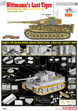 1/35 Wittmann's Last Tiger, Befehlspanzer Tiger I Late Production, Normandy 1944