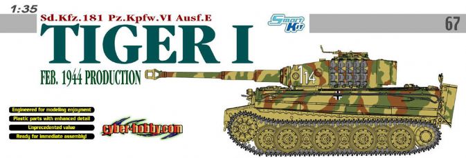 1/35 Sd.Kfz.181 Pz.Kpfw.VI Ausf.E Tiger I, Feb. 1944 Production