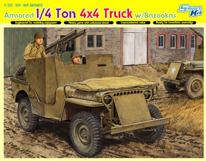 1/35 Armored 1/4 Ton 4x4 Truck w/Bazooka
