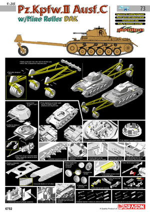 1/35 Pz.Kpfw.II Ausf.C w/Mine Roller DAK