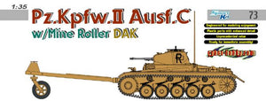 1/35 Pz.Kpfw.II Ausf.C w/Mine Roller DAK