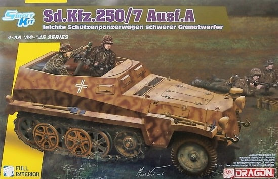 1/35 Sd.kfz.250/7 Ausf.A Ieichte Schutzenpanzerwagwn schwerer Granatwerfer