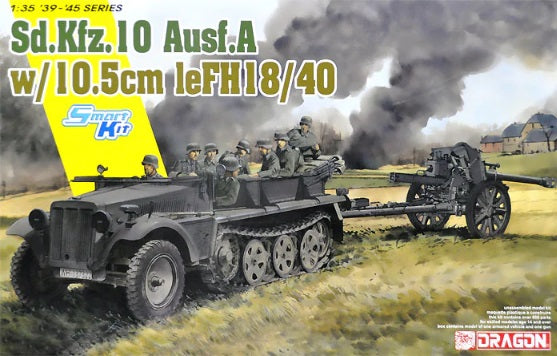 1/35 Sd.Kfz.10 Ausf.A w/10.5cm leFH18 [Upgraded Magic Tracks]