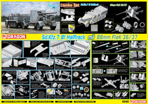 1/35 Sd.Kfz.7 8(t) Halftrack + 88mm FlaK 36/37 [Combo Kits]