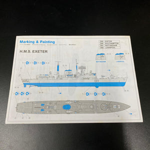 1/700 H.M.S. Exeter Type 42 Destroyer Batch 2