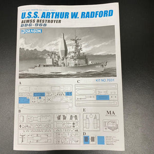 1/700 U.S.S. Arthur W. Radford Aemss Destroyer DDG-968